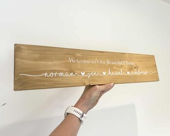 Welcome To Our Chaos Wall Sign, 10 of 12