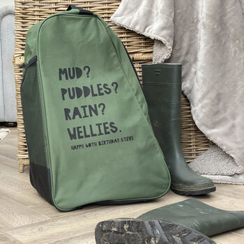 Personalised Welly Boot Bag, 2 of 2