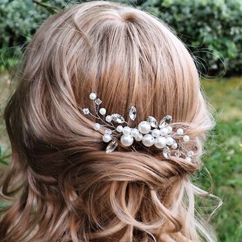 Pearl And Crystal Bridal Hair Comb, 4 of 12