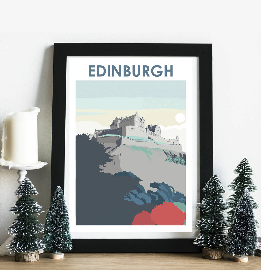 Edinburgh Castle Scotland Travel Print By Betty Boyns ...