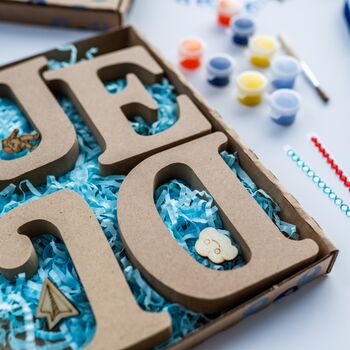 Personalised Paint Your Own Space Wooden Name, 3 of 6