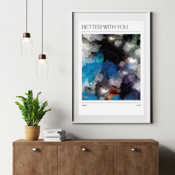 James Better With You Abstract Song Art Print, 2 of 3