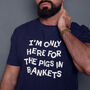 Men's Here For The Pigs In Blankets Christmas T Shirt, thumbnail 5 of 5