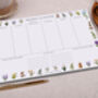 Wild Flower Weekly Desk Planner Pad, thumbnail 2 of 4