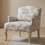 Beige Linen Queen Accent Chair Armchair Living Room, thumbnail 1 of 6