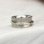 Personalised Wide Sterling Silver Spinner Ring, thumbnail 1 of 8