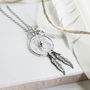 Sterling Silver Dream Catcher Necklace, thumbnail 3 of 4