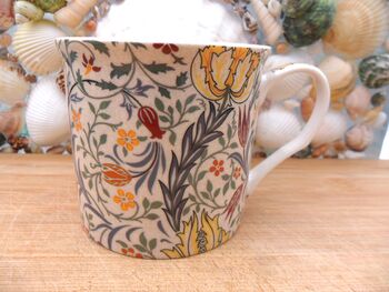Set Of Six Mugs In William Morris Flora Design, 6 of 9