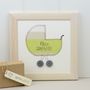 Personalised Embroidered New Baby Framed Artwork, thumbnail 9 of 9