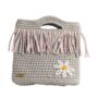 Daisy Luxury Handmade Crochet Knit Hand Bag, thumbnail 6 of 6