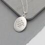 Oval Faceted St Christopher Personalised Necklace, thumbnail 6 of 12