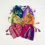 Fair Trade Recycled Sari Fabric Refillable Lavender Bag, thumbnail 1 of 12