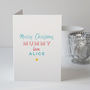Personalised Christmas Card For Mummy, thumbnail 1 of 4