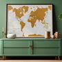 Scratch The World® Map Print With Coin, thumbnail 1 of 11