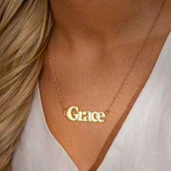 Statement Personalised Name Necklace, 3 of 10