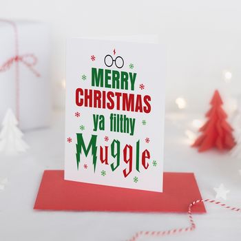 'Merry Christmas Ya Filthy Muggle' Mug, 3 of 3