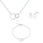 Kelso Rose Gold Plated And Silver Jewellery Set, thumbnail 5 of 6