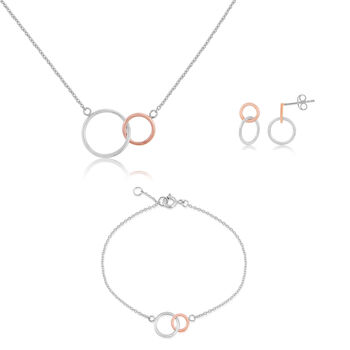 Kelso Rose Gold Plated And Silver Jewellery Set, 5 of 6