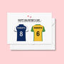 Personalised Football Team Valentine's Card, thumbnail 4 of 4