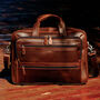 Genuine Leather Briefcase With Multiple Pockets, thumbnail 1 of 8