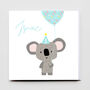 Happy Birthday Super Cute Koala Girl/ Boy Greeting Card, thumbnail 5 of 6