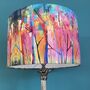 Artist Handmade Lampshade Abstract Forest, thumbnail 5 of 7