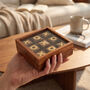 Personalised Glass Lid Tic Tac Toe Game Keepsake, thumbnail 3 of 4