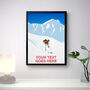 Personalised Powder Skier Poster, thumbnail 2 of 7