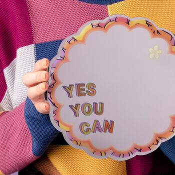 'Yes You Can' Morning Affirmation Mirrored Print, 3 of 3