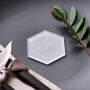 Frosted Hexagon Wedding Place Setting, thumbnail 4 of 4