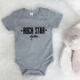 'Rock Star' Personalised Babygrow, thumbnail 3 of 7
