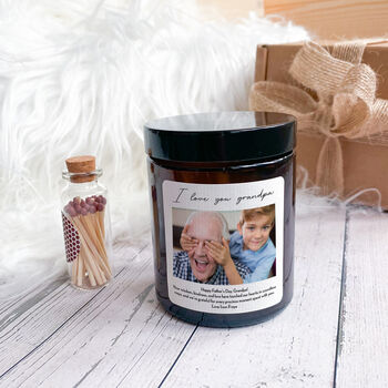 Photo Scented Candle With Custom Text, 4 of 8