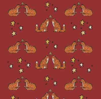 Woodland Fox Christmas Wrapping Paper, 5 of 5
