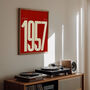 Personalised 'Groovin' Since Year Print Custom Poster, thumbnail 2 of 11