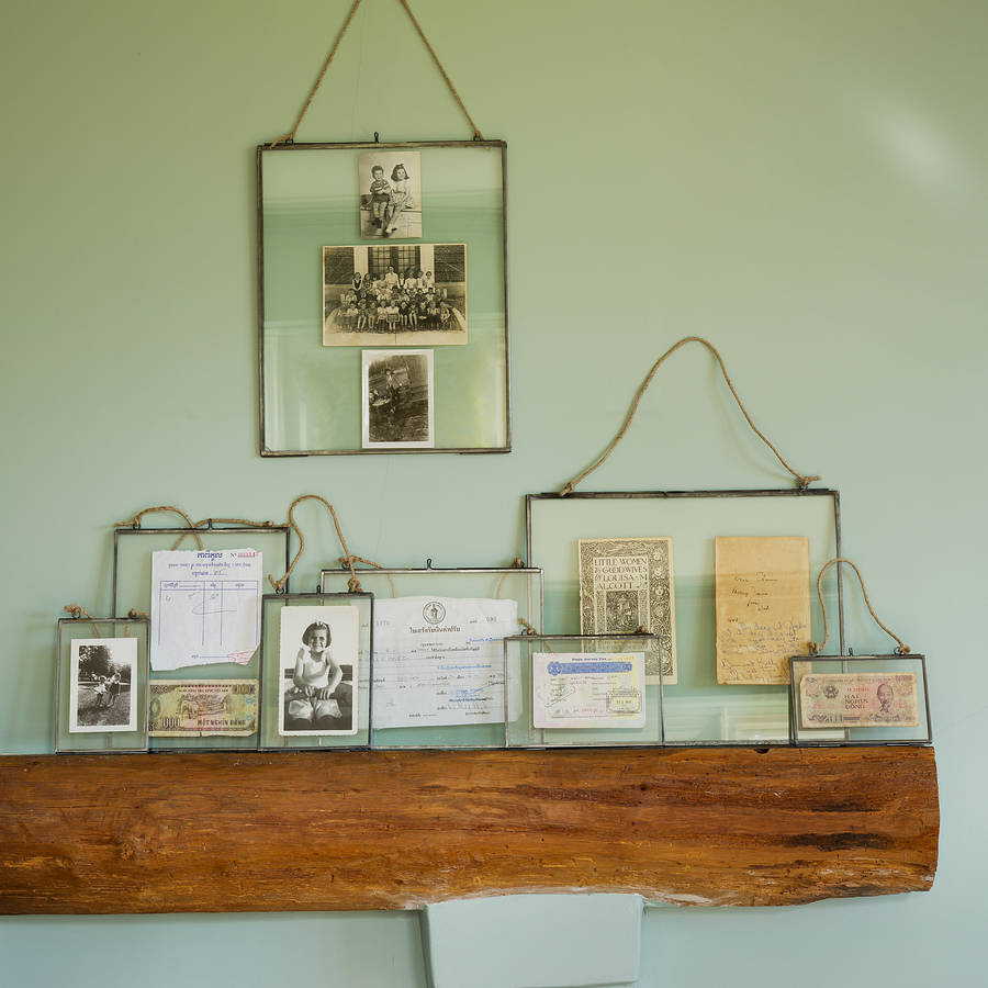 zinc hanging photo  frame  by all  things brighton beautiful 