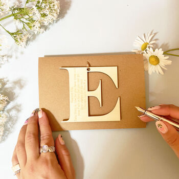 Personalised Initial Letter Congratulations Card, 2 of 9