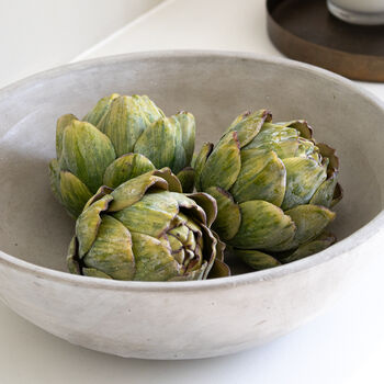 Faux Washed Green Artichoke, 3 of 4