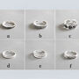 Sterling Silver Vintage Design Adjustable Rings, thumbnail 2 of 6