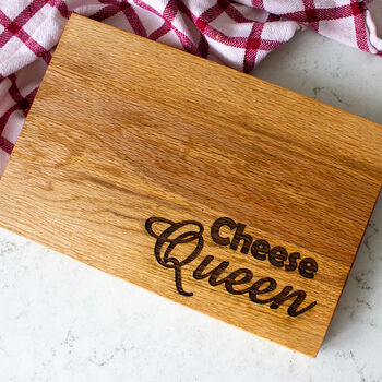 Cheese Board Queen Engraved Cheese Board, 2 of 3