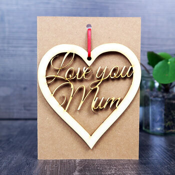Love You Mum Keepsake And Mothers Day Card, 9 of 12