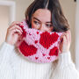 Knit Your Own Valentine Heart Snood Kit, thumbnail 4 of 10