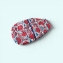 Hot Water Bottle Cover | Red Floral Cotton Block Print, thumbnail 1 of 4
