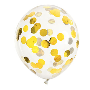Gold Foil Confetti Filled Balloons, 2 of 2