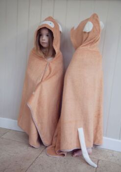 Personalised Cuddlemonkey Bamboo Soft Hooded Towel, 3 of 9
