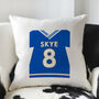 Personalised Name And Number Football Cushion, thumbnail 2 of 5