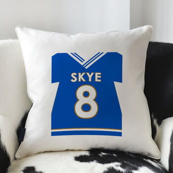 Personalised Name And Number Football Cushion, 2 of 5