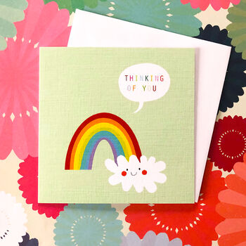 Rainbow Thinking Of You Card, 5 of 5