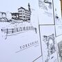 Roseberry Topping Hand Illustrated Yorkshire Print, thumbnail 8 of 9