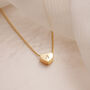 Sterling Silver Mini Heart Initial Personalised Necklace, thumbnail 4 of 12