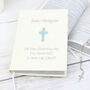 Personalised Eco Friendly Blue Cross Holy Bible, thumbnail 2 of 6